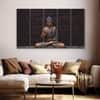 The Castle Decor Lord Buddha Meditation Wall Art Framed Painting 27x48 Inch (Style 25)