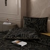Stoa Paris Satin Comforter King Size with 2 Pillow Covers, 300TC Comforter Set Covers, Midnight Opera