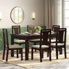 Fidora 6 Seater Dining Table With Set Of 6 Martha Dining Chairs Set Of 2