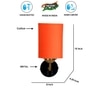 Devansh Metal Electric Wall Light in Black Colour with Orange Shade Count of 1 Light