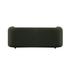Zenol Boucle Fabric 2 Seater Sofa In Olive Green