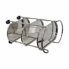 Metalsmith Metal Three Tier Serving Trolley Silver Finish