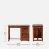 Zvya Solid Wood Study Table in Honey Finish