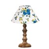 Devansh Multicolor Cotton Table Lamp With  Wood Natural Base (10X10X16) Inches)-38