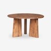 Perivelle Grace Solid Wood 4 Seater Dining Table in Brown Finish