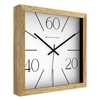 Wooden Wall Clock with 60-40-20 Index Design