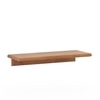 Moda Set Of 2 - Small And Large Wall Shelf In Amber Walnut Finish