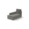 Apollo Sofa (Colour : Ash Grey Velvet, Cushion : Hard, Back Type : High Back, Seating Capacity : Left Aligned 2 Seater + Left Aligned Chaise)