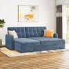 Peckham 3 Seater Sofa Cum Bed In Ocean Weave Colour