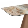 Aeris Metal Console Table in Jupiter Spanish Ceramic Finish
