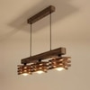 Star Brown Solid Wood Cluster Hanging Light