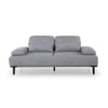Barret 2 Seater Fabric Sofa in Grey Ice Colour