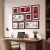 The Castle Decor Traditional Warli Art Wall Painting Set of 8 Design 3