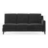 Abbey Sectional Sofa (Colour : Graphite Grey, Cushion : Soft, Seater : Left Aligned 3 Seater + Left Aligned Chaise)