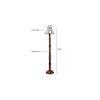 Carey Brown Cotton Shade Floor Lamp