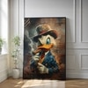 The Castle Decor Cartoon Duck Pop Art Wall Art Framed Painting 20x30 Inch