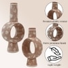 Rustic Speckled Ring Vases