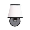 Devansh Metal Electric Wall Light in White & Black Colour with White & Black Shade Count of 1 Light