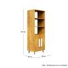 Hexa Engineered Wood Bookshelf Multipurpose Storage Rack in Giant Wood Colour