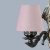 Devansh Metal Electric Wall Light in Antique Gold Colour with Grey Shade Count of 1 Light
