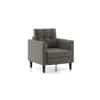 Winston 1 Seater Fabric Sofa in Yessica Grey Colour