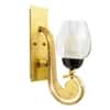 Richmond Brass and Glass Wall Light