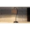 Grey Jute Curvy table lamp with Iron Base (SP20)
