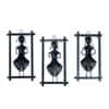 Desert Art Metal Handpainted Lady Musician Doll Wall Hanging Set of 3