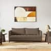 Florence Premium 3 Seater Fabric Sofa in Truffle Beige Velvet Colour