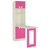Royale Kids Folding Study Desk cum Bookshelf in Barbie Pink Colour