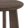 Aero Solid Wood Side Table In Danish Walnut Finish