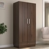 Bocado 2 Door Wardrobe in Columbian Walnut Finish
