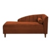 Korslund Velvet Chaise Lounger in Brown Colour