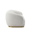 Elegantensemble Wood 3 Seater With Upholstery Non Storage Sofa In White Colour