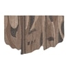 Abstract Organic Handmade Natural Wool Wall Art Brown Taupe 7 x 5 Feet
