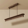Art Deco 36 Brown Solid Wood Single Hanging Light