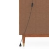 Klint Solid Wood Crockery cum Bar Cabinet in Amber Walnut Finish