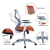 Wiwngas Mid Back Ergonomic Chair in Orange Colour