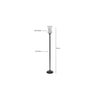 Brody Black Glass Shade Floor Lamp