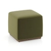 Tetra Ottoman In Olive Fabric