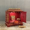 D'Dass Honeywood Sheesham and Mdf  Wall Hanging Wooden Temple For Pooja