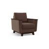 Corby Essential 1 Seater Fabric Sofa in Daschund Brown Colour