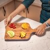 Ireka Home Trimsy Acacia Wood Chopping Board with Enamel Border – Cutting Board
