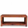 Kassel Sheesham Wood Contemporary Rectangle Coffee Table In Honey Oak Finish