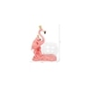 Cute Pink Flamingo Showpiece with Glass Bowl