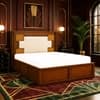 Nayra Solid Wood Comfort Queen Bed Hydraulic Storage Provincial Teak Finish Mattress 60 x 78 Inches