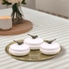 Metalsmith Metal Serveware Box Set of 4 with Tray White Finish