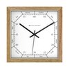 Minimal Wooden Wall Clock with Worded Hour Dial and Precision Minute Track