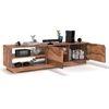 Zephyr Solid Wood TV Unit in Teak Finish