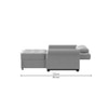 Serta 3 Seater Pull Out Sofa cum Bed  in Grey Colour
